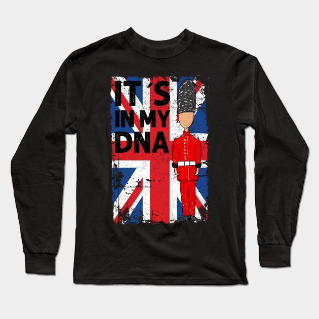 Britain Pride UK Flag Queen Soldier Long Sleeve T-Shirt by dconciente